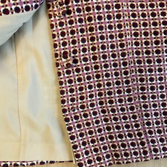 VTG Y2K Body by Victoria Button Pencil Skirt  pink tweed office siren sexy sz 2 - Picture 14 of 16